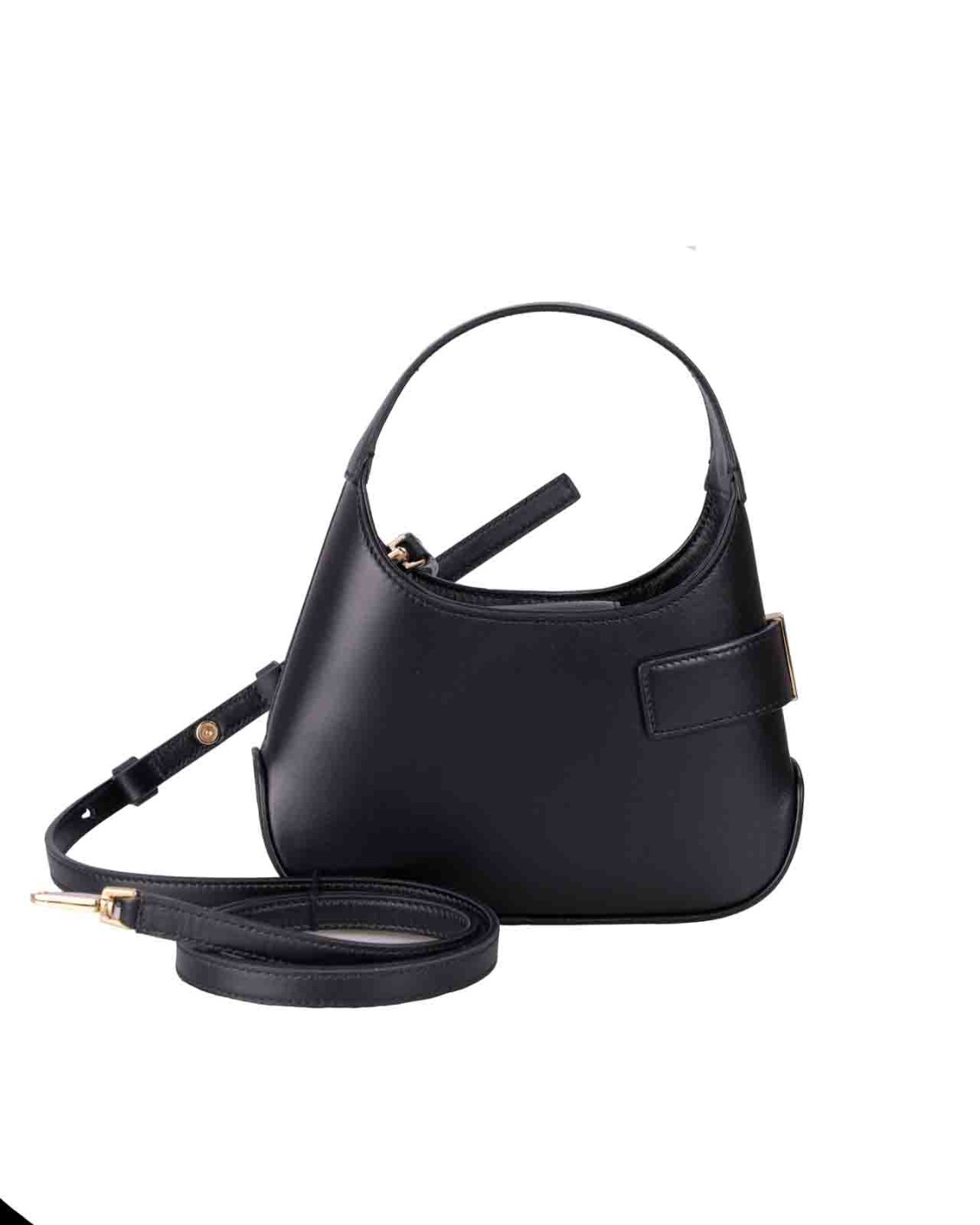 shop SALVATORE FERRAGAMO  Borsa: Salvatore Ferragamo mini bag hobo.
Apertura con ponte e magnete.
Linea stondata sul fondo, tasca geometrica sul davanti e fibbia Gancini diagonale.
Interno foderato e completato con tasca piatta.
Da indossare a mano o cross body grazie alla tracollina rimovibile.
Altezza 11 CM, Lunghezza 20 CM, Profondità 5 CM.
Composizione: 100% pelle di vitello.
Made in Italia.. 215943 MIN ARCH-769137 number 7924197